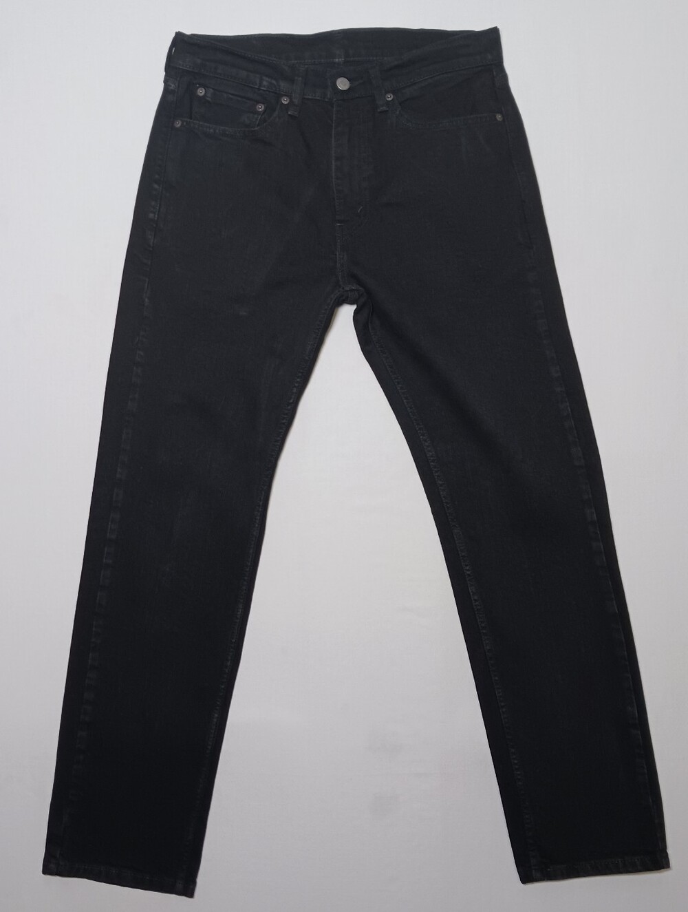 Levi's 505 Mens Regular Fit Stretch Jeans 32X32 Black Denim